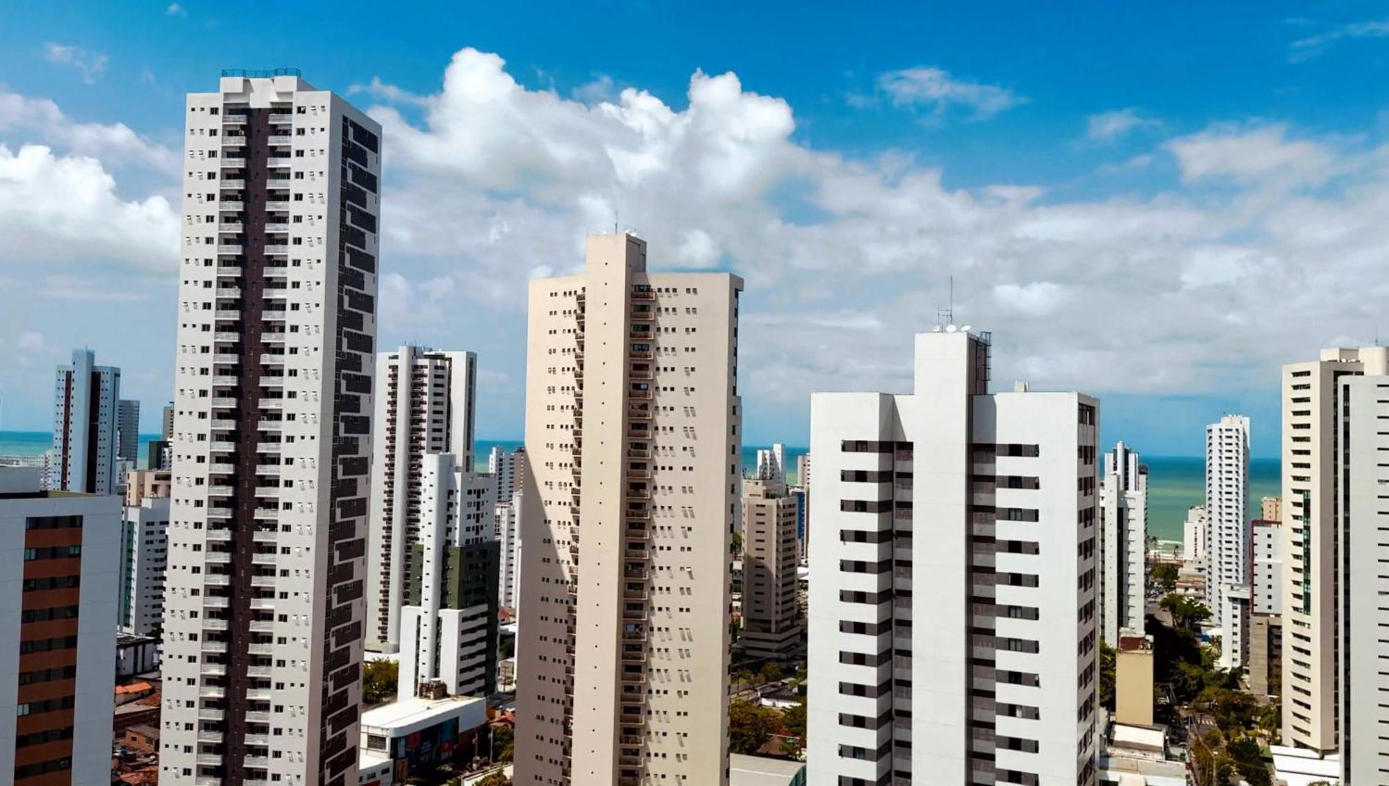 Flat Piscina No Rooftop Aluguel Temporada Em เฮซิเฟ ภายนอก รูปภาพ